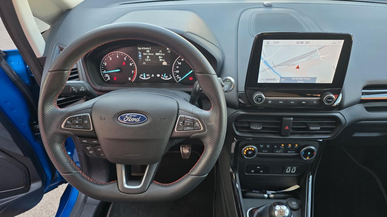 FORD ECOSPORT 1.0 ECOBOOST ST-LINE 125CV - FULL LED, PELLE, NEOPATENTATI