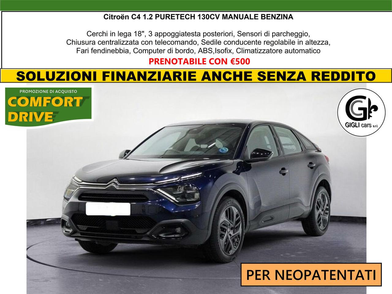 Citroen C4 1.2 puretech Plus Benzina Manuale Led Camera