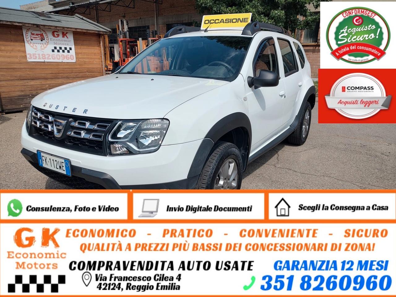Dacia Duster 1.6 115CV Start&Stop 4x2 Lauréate, , OK NEOPATENTATI, GARANZIA L.12 MESI