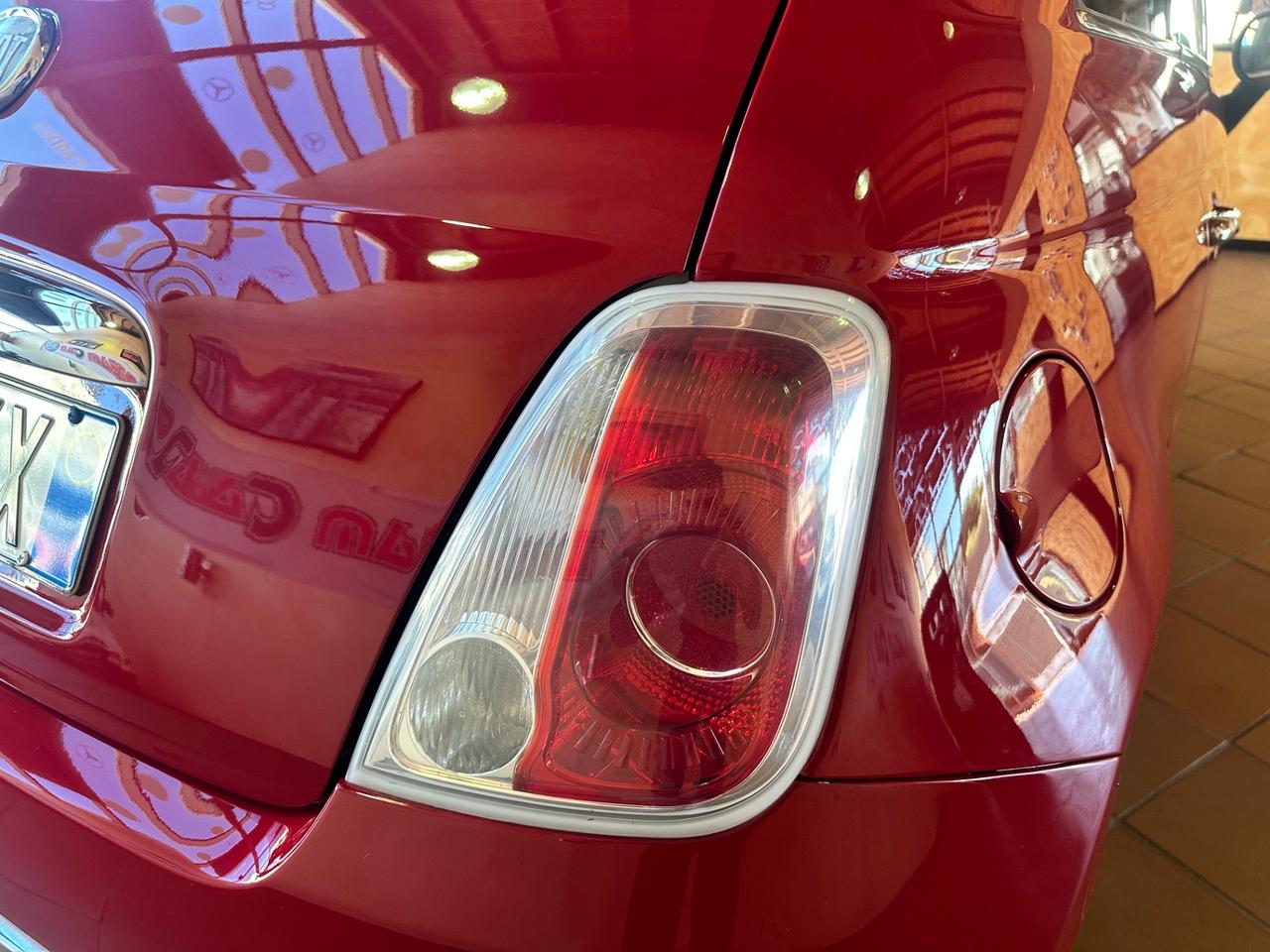 Fiat 500 1.2 Lounge tetto panoramico rossa 93.000km