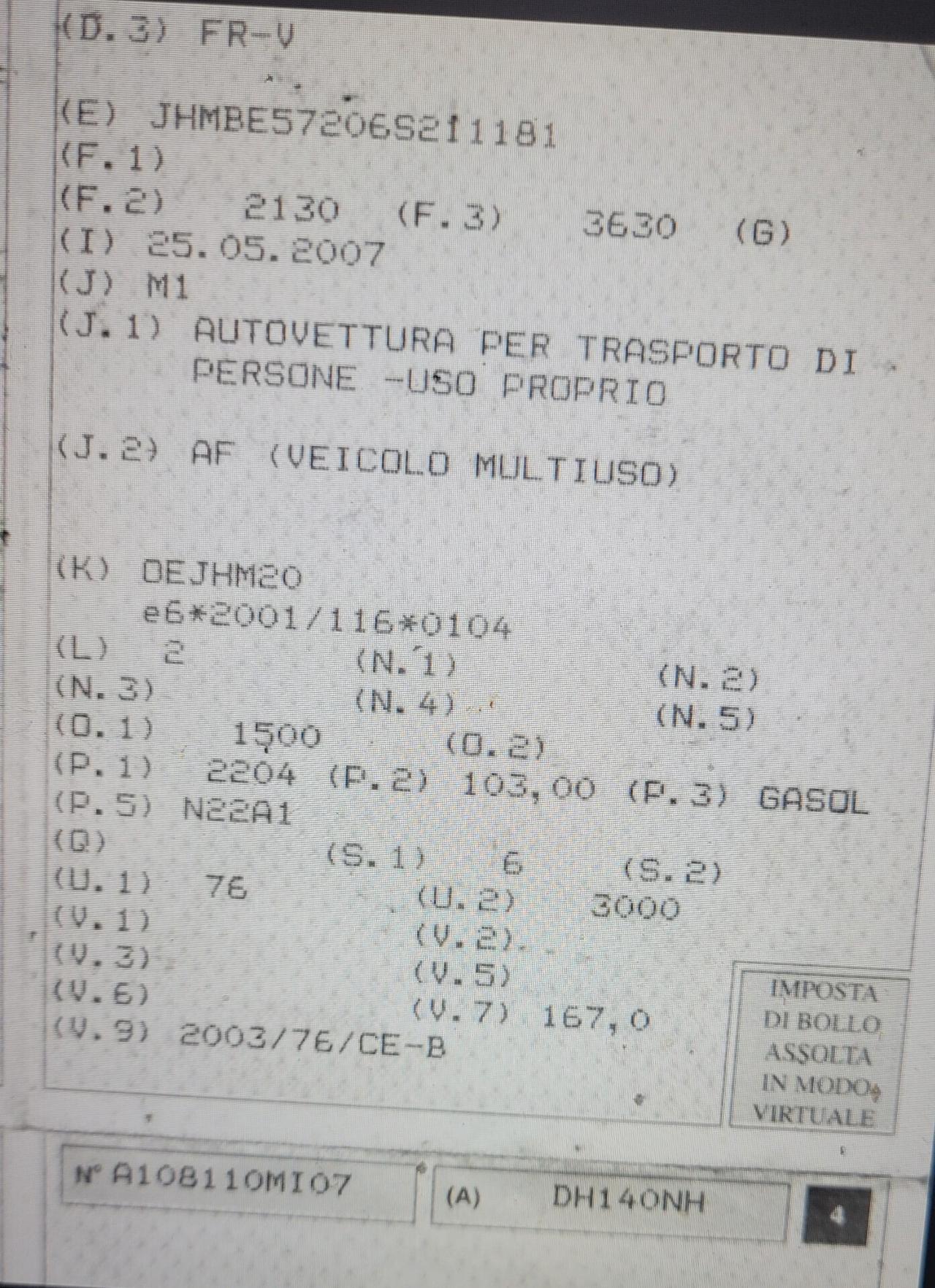 Honda FR-V 2.2 16V i-CTDi Executive 6 POSTI