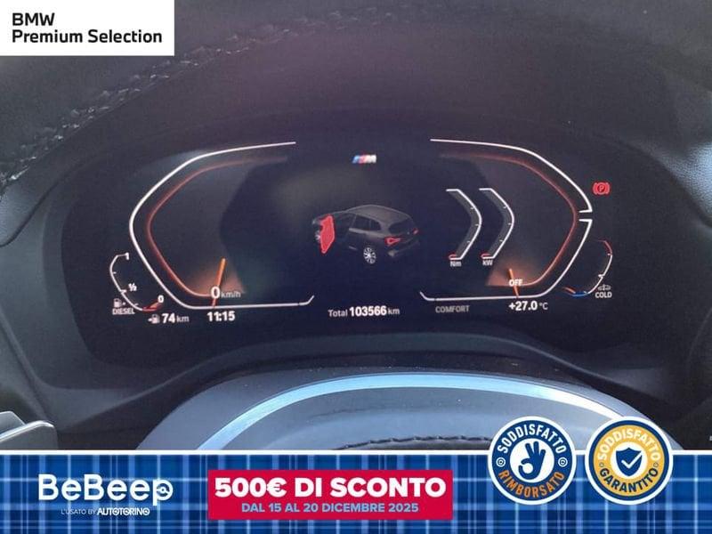 BMW X3 XDRIVE20D MHEV 48V MSPORT AUTO