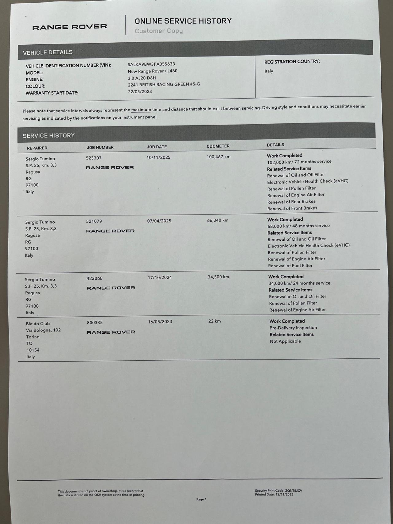 Range Rover 3.0d i6 mhev HSE awd 350cv auto