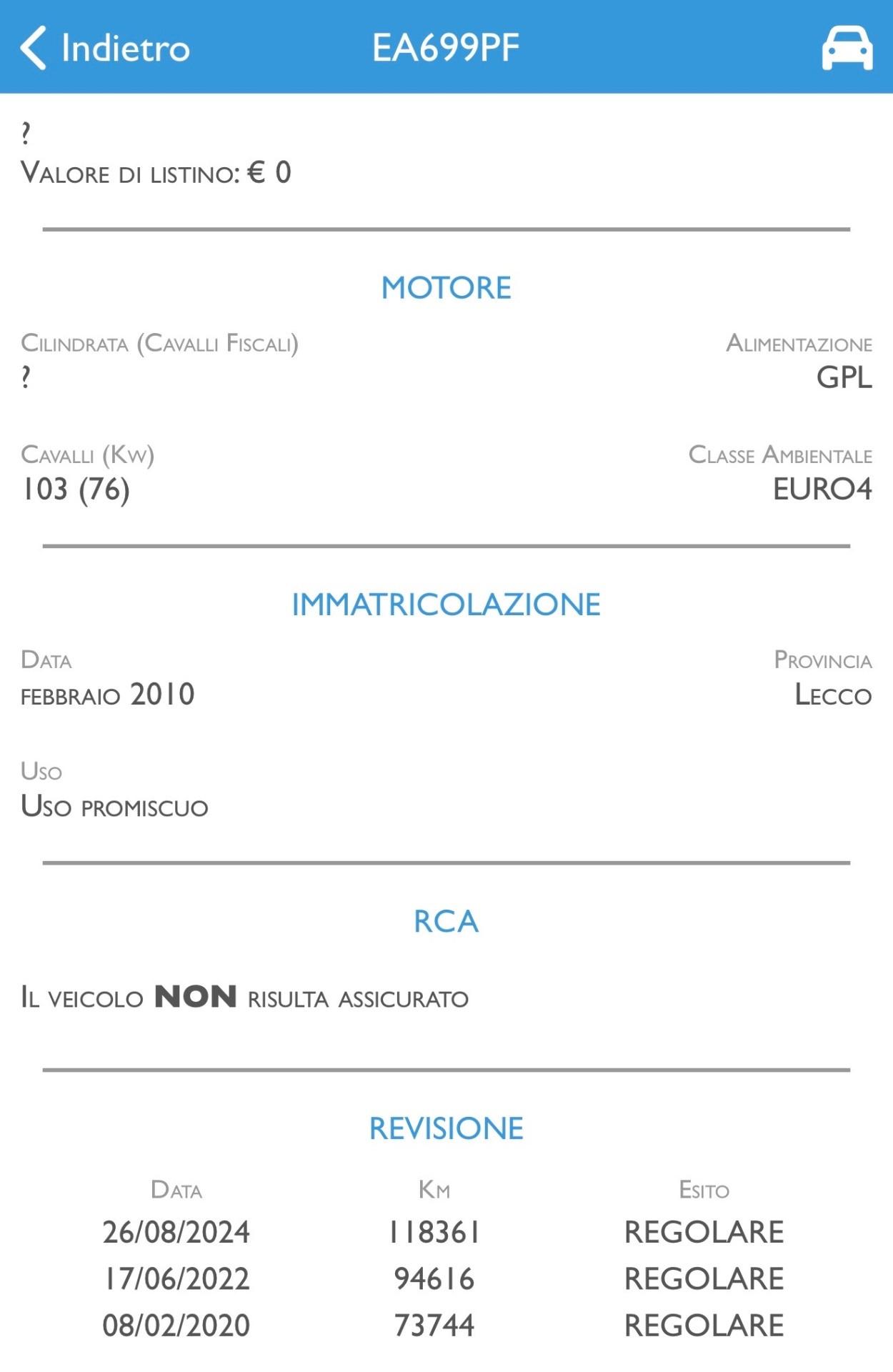 Fiat Doblo 1.6 16V Natural power 103cv Cargo