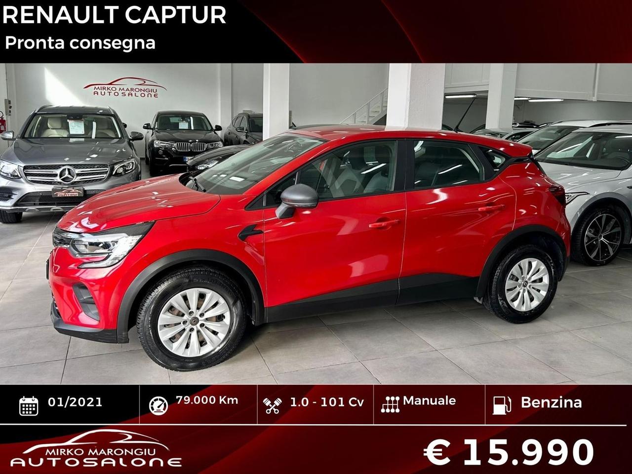 Renault Captur 100 CV Life FINANZIABILE