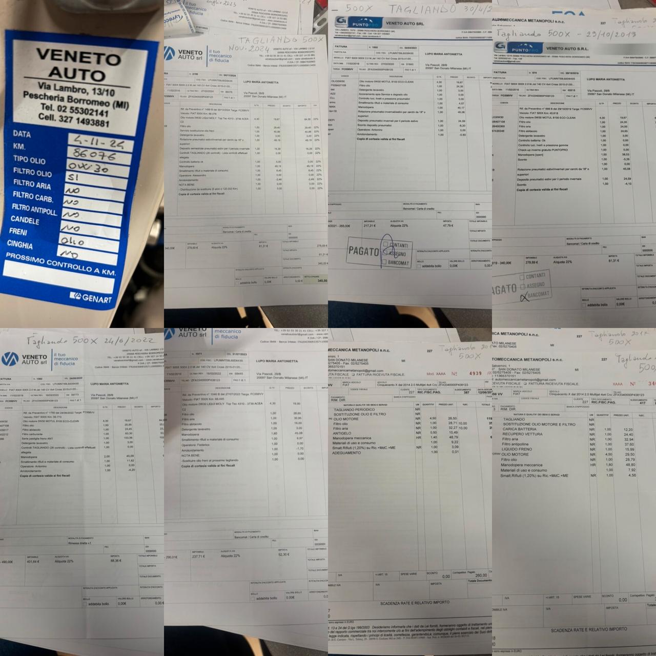 Fiat 500X 2.0 mjt Cross Plus 4x4 *CINGHIA FATTA*