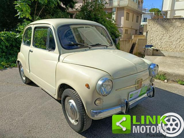 FIAT 600 D FANALONA LIBRETTO E TARGHE ORIGINALI