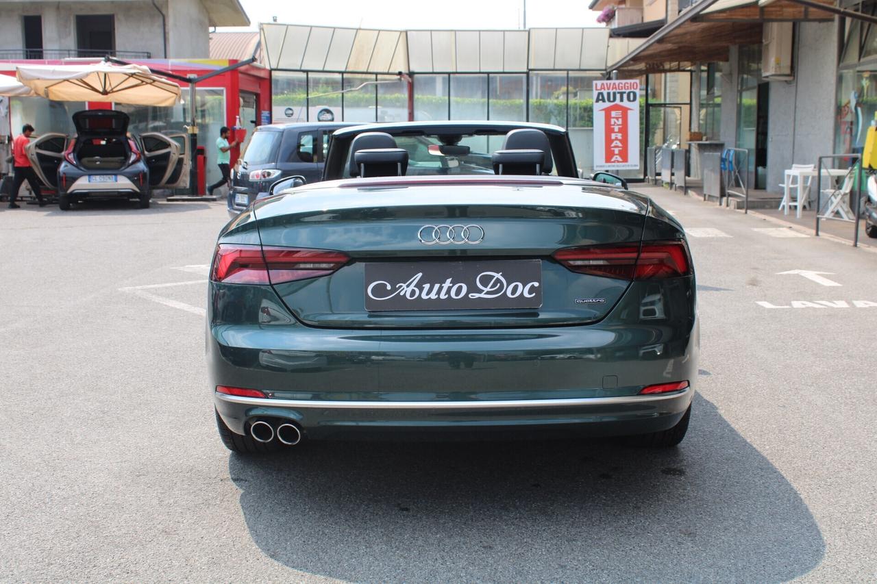 Audi A5 Cabrio 50 TDI TIPTRONIC QUATTRO SPORT 4x4 INTERNI NERI IN PELLE