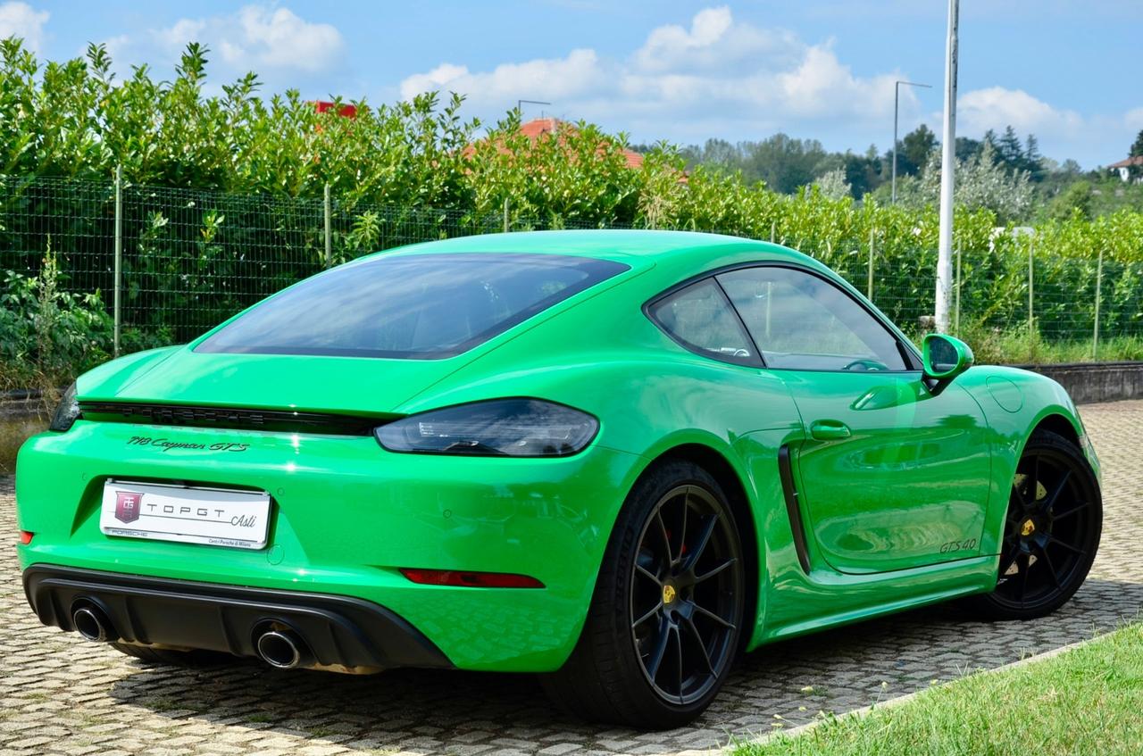 PORSCHE CAYMAN 4.0 GTS pdk 400cv, SCARICO, EURO 6D, TAGLIANDI UFFICIALI POSCHE, PERMUTE