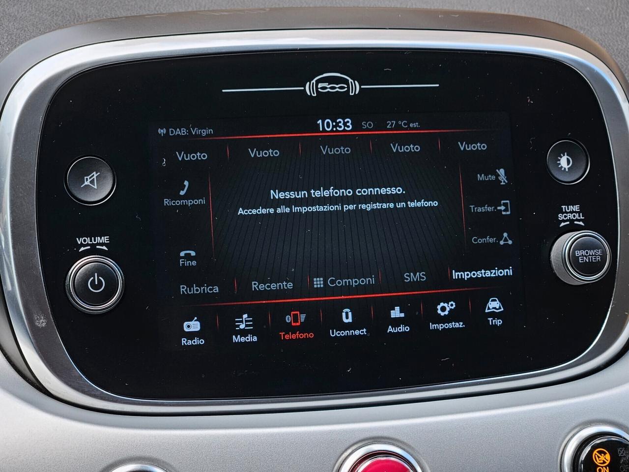 FIAT 500X 1300 MJT CONNECT CHILOMETRI CERTIFICATI