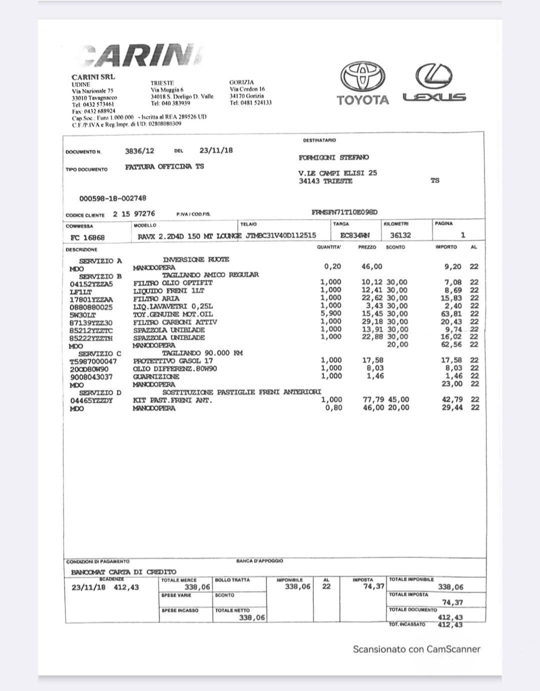 TOYOTA Rav4 Crossover 2.200 D-Cat 150cv 4WD