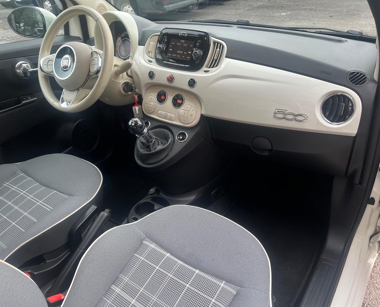 Fiat 500 1.2 Lounge-Km69500-tetto apribile