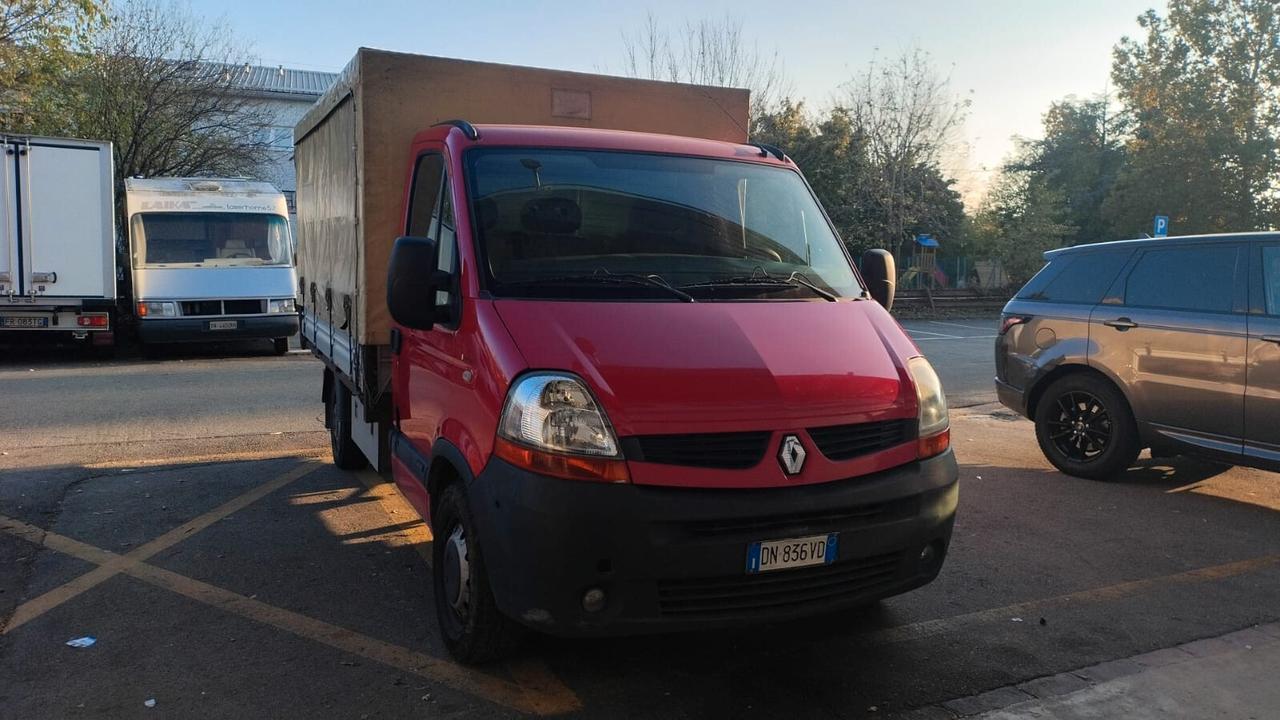 2008 Renault Master cassone aperto centinato removibile