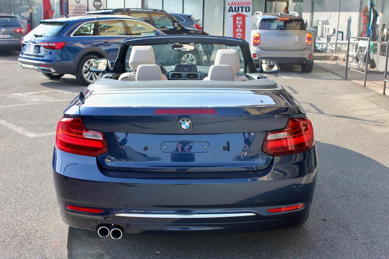 Bmw 220 d CABRIO LUXURY STEPTRONIC SPORT SENSORI ANT/POST