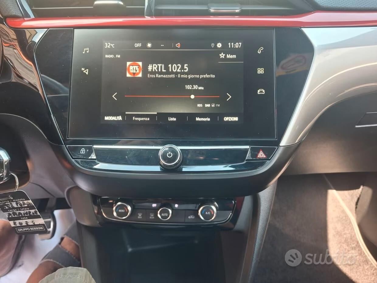 Opel Corsa 1.2 100 CV GS Line APPLE CAR PLAY CERCHI CLIMA CRUISE CAMERA PDC RADAR NEO PATENTATI