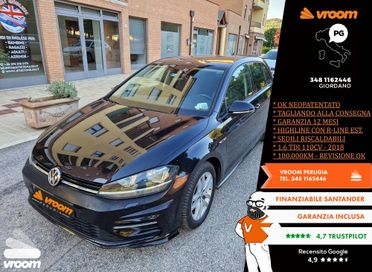 VOLKSWAGEN Golf 7.5 1.6 TDI 110 CV Highline R-LINE