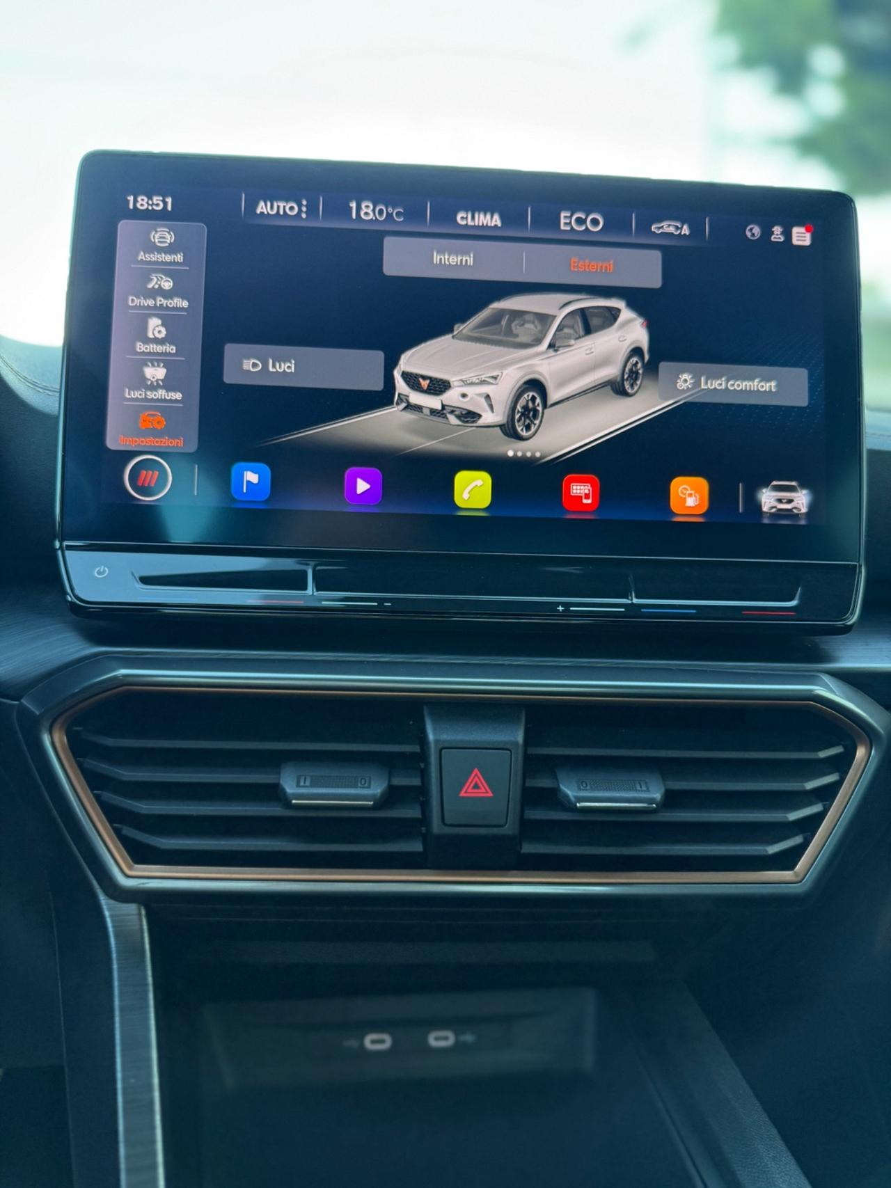 Cupra Formentor hybrid dsg LUCI SOFFUSE,TELECAMERA,VIRTUAL COCKPIT,NAVI,APPLE CARPLAY, FULL LED