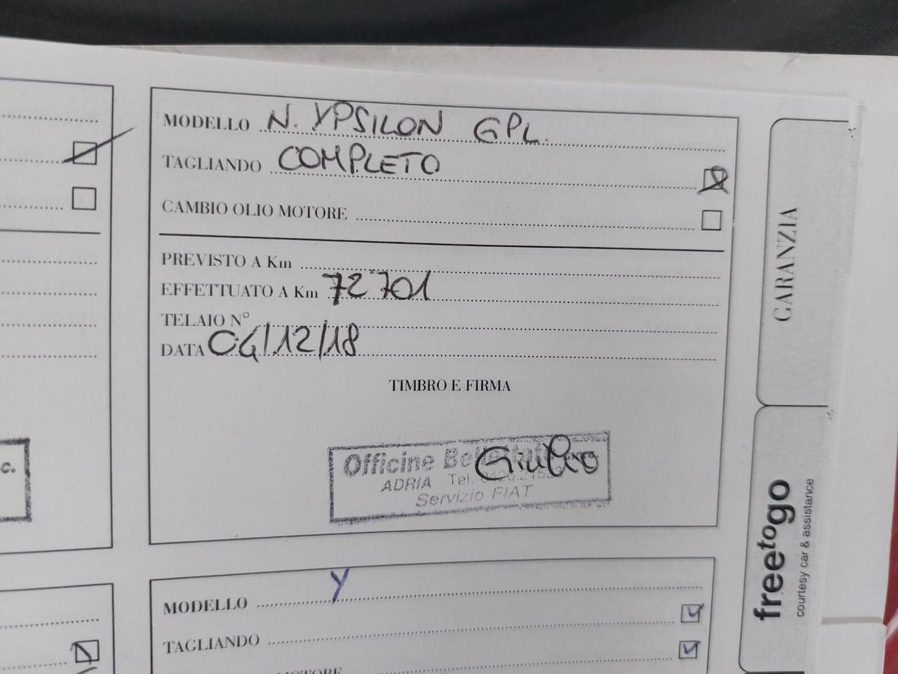 Lancia Ypsilon Benzina 1.2 69 CV 5 porte GPL Ecochic Opening Edition