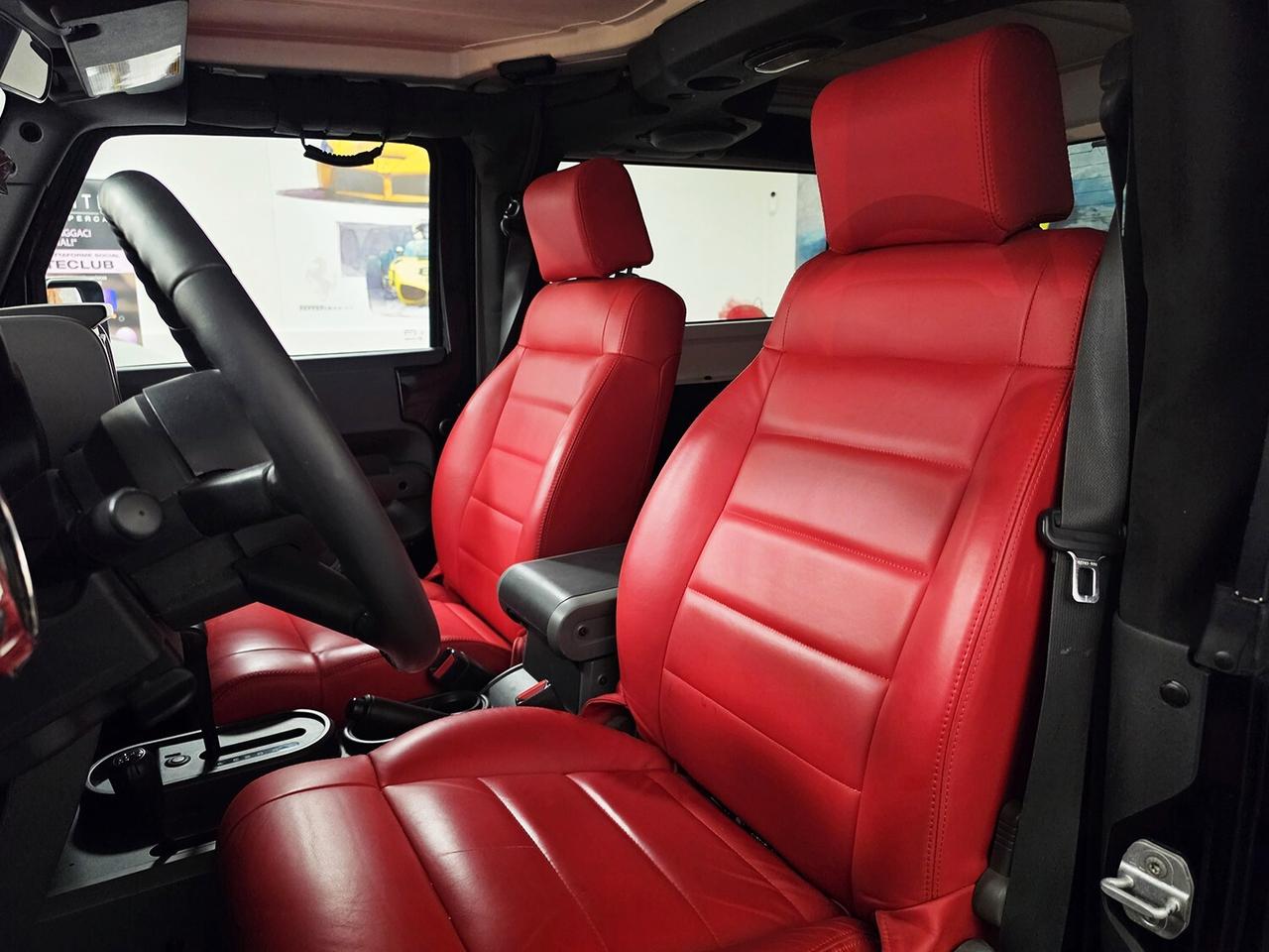 Jeep Wrangler III 2007 3p 2.8 crd Sahara auto INTERNI ROSSI _ HARD + SOFT TOP _ GARANZIA 12 MESI _ GANCIO TRAINO OMOLOGATO
