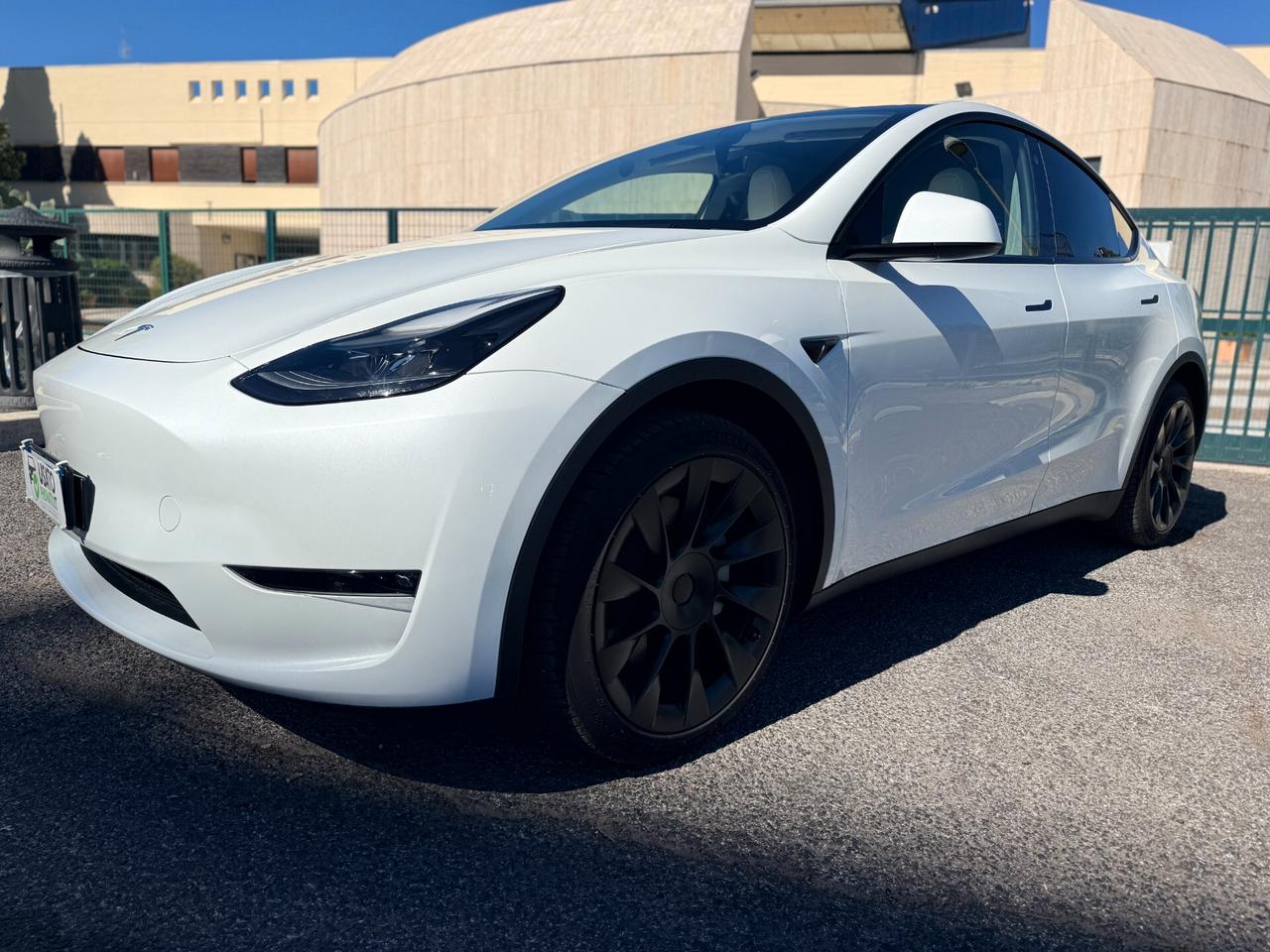 Tesla Model Y Long Range AWD Interni BIANCHI