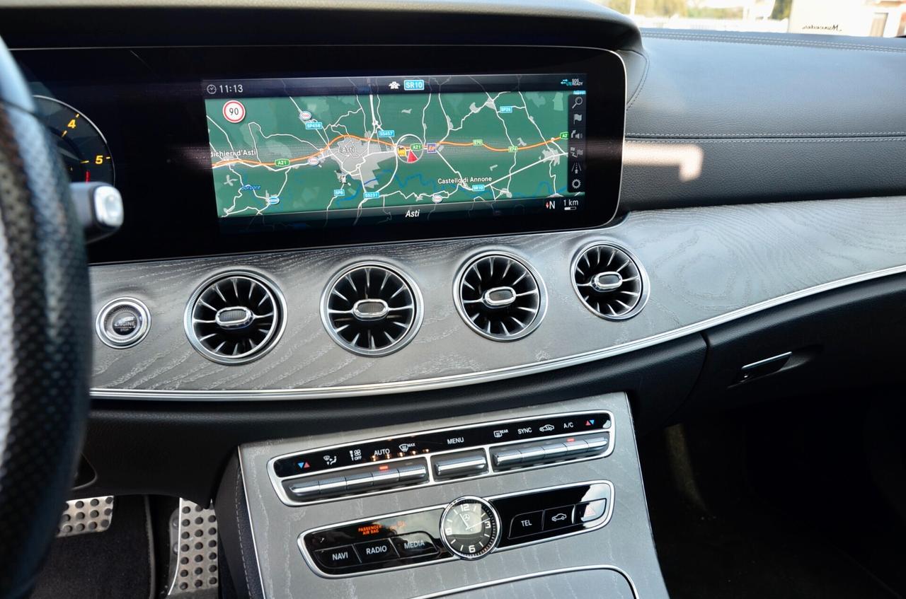 MERCEDES-BENZ CLS 400 COUPE PREMIUM PLUS 4MATIC 340cv AUTO, SERVICE MERCEDES, UFF ITALIANA, TETTO, BURMESTER, MULTIBEAM, RETROCAMERA, PELLE, PERMUTE