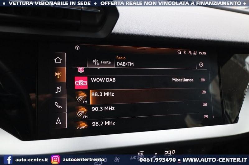 Audi A3 Sportback 35 TFSI Advanced LED 1.5 150CV