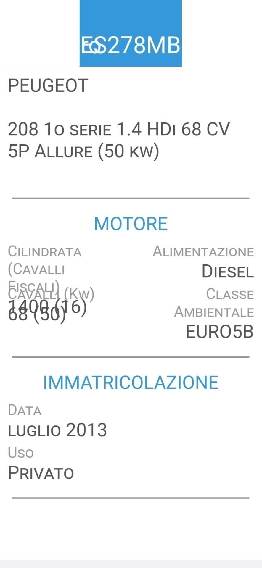 PEUGEOT 208 1,4 HDI-UNICA PROPRIETAR-4 REVISIONI