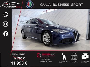 Alfa Romeo Giulia 2.2 Turbodiesel 180 CV Business Sport