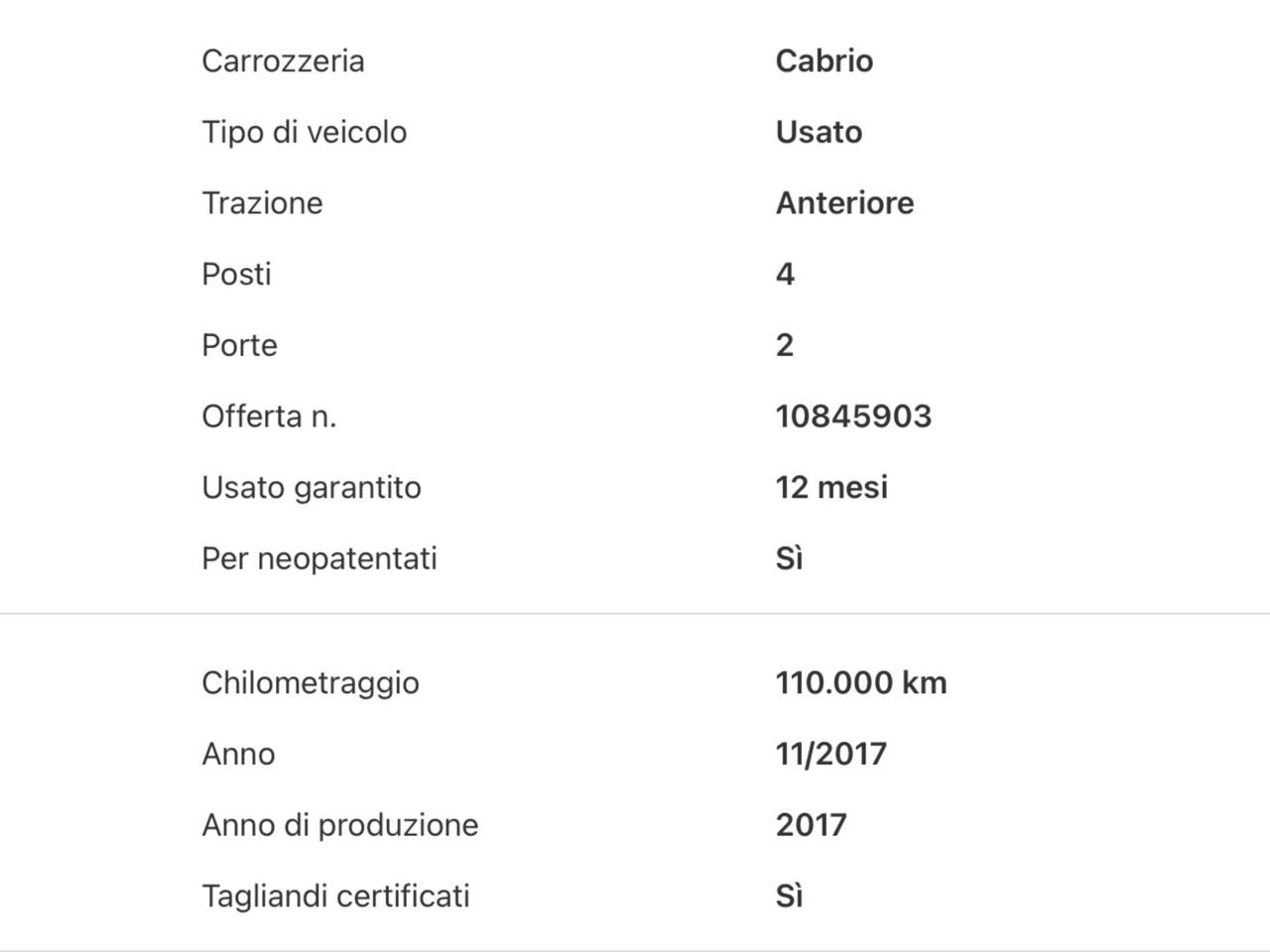 Mini 1.5 One Cabrio Perfetta