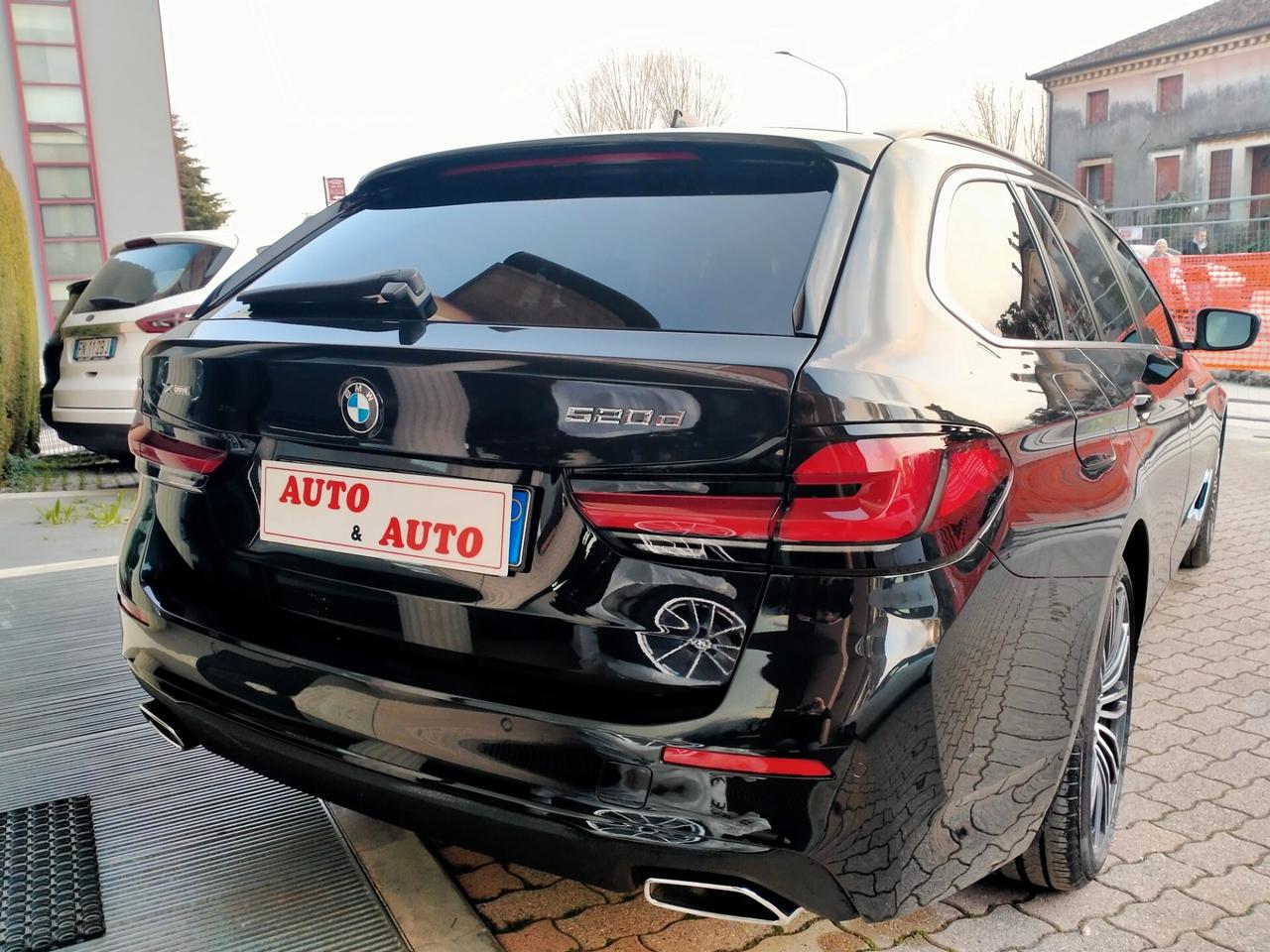 BMW 520 D TOUR. MHEV 48V XDRIVE M.Y.22 LEGA 19 MSPORT / PELLE NERA