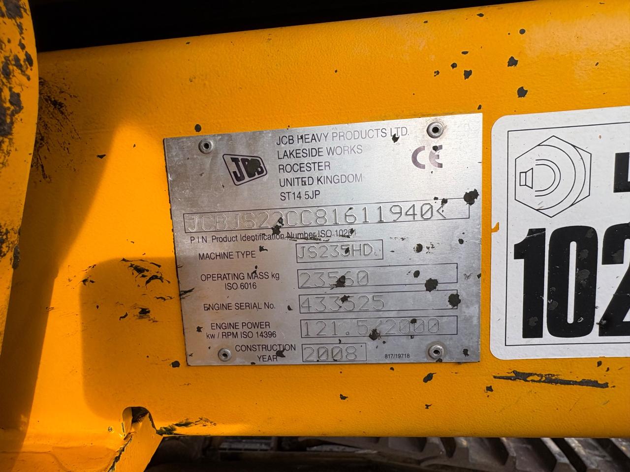 Escavatore JCB JS235HD