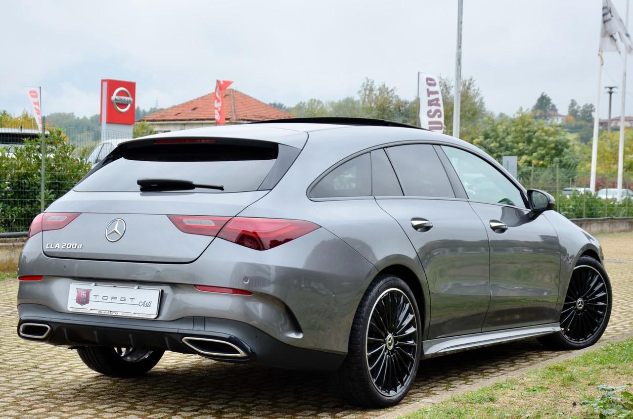MERCEDES-BENZ CLA 200 SHOOTING BRAKE 200d AMG LINE PREMIUM 150cv AUTO, UNICOPROPRIETARIO, UFF ITALIANA, EURO 6D, FACE LIFT, SERVICE MERCEDES, TETTO, HI-FI PREMIUM, PERMUTE