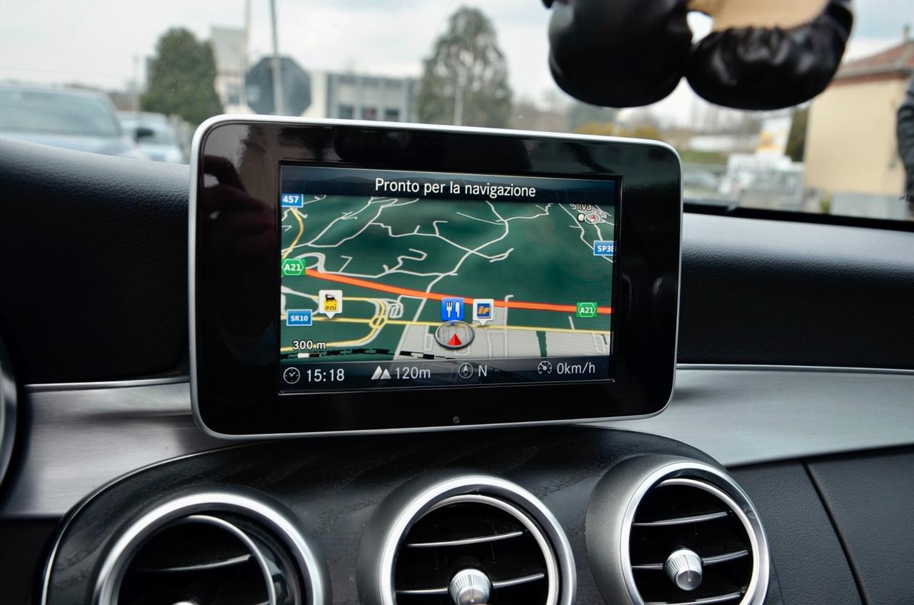 MERCEDES-BENZ CABRIO C 180 PREMIUM AMG 156cv AUTO, SERVICE MERCEDES, NAVI, FRANGIVENTO, PERMUTE