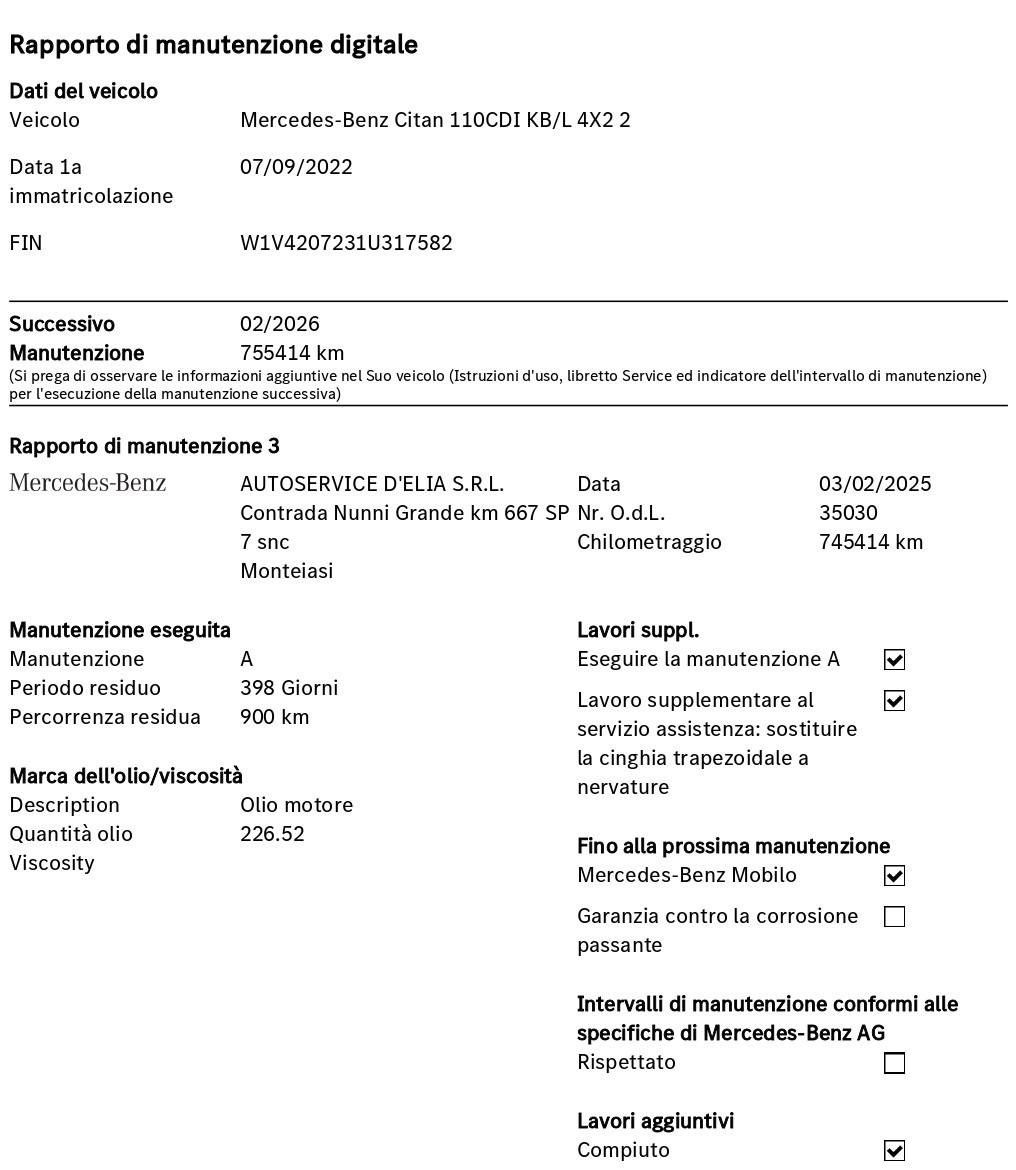 Mercedes-Benz Classe T Long 160d Executive IVA ESPOSTA COMPRESA