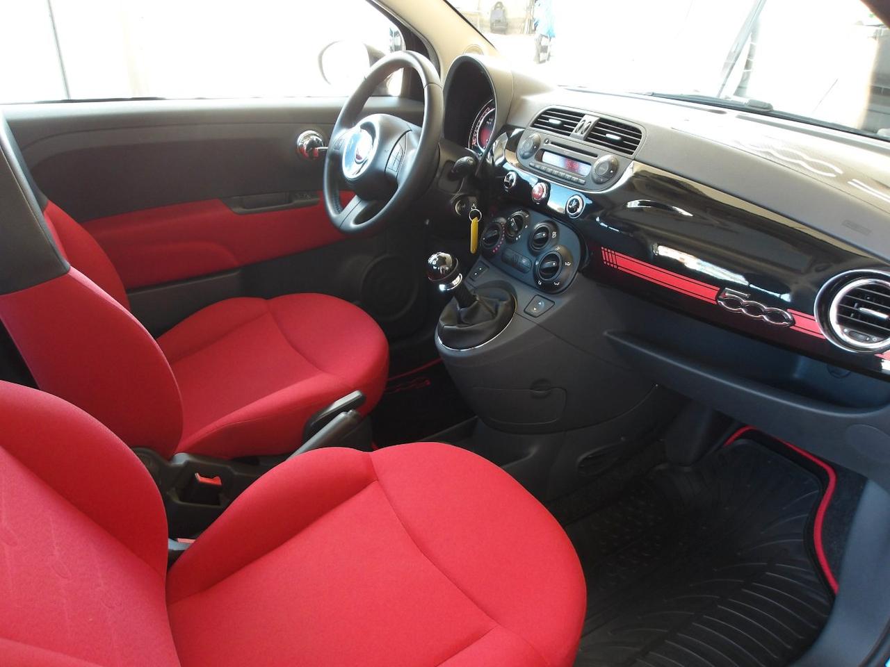 Fiat 500 1.2 Lounge 69cv E6 ***TETTO PANORAMICO***