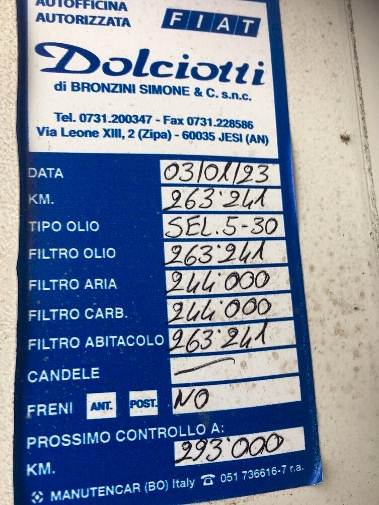 FIAT DOBLO CASSONE FISSO DIESEL 1600 MULTIJET CV 105 Garanzia 12 mesi