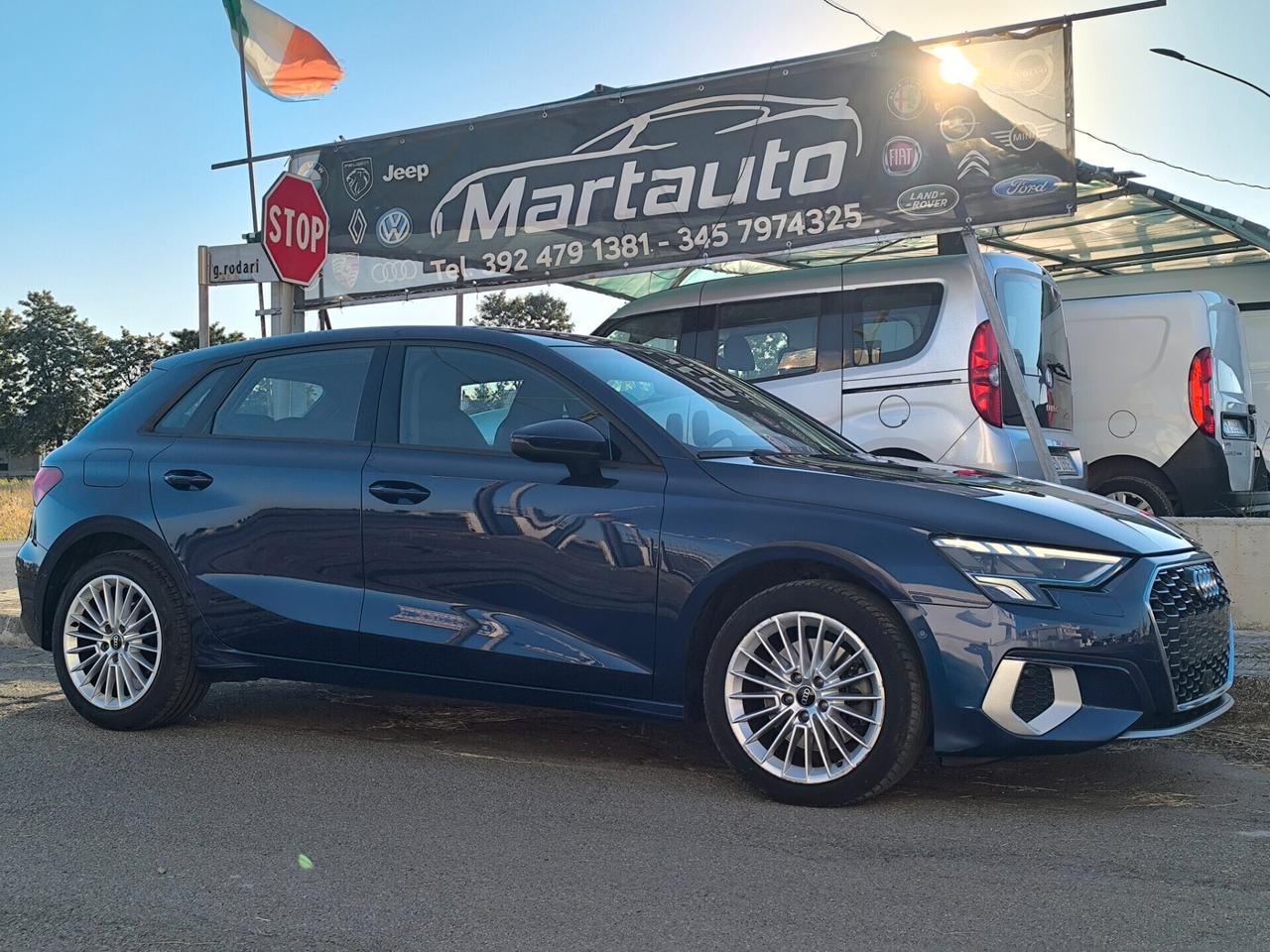 AUDI A3 2.0 TDI 116cv 05/2021 km49000 TAGLIANDI AUDI PELLE/NAV PLUS