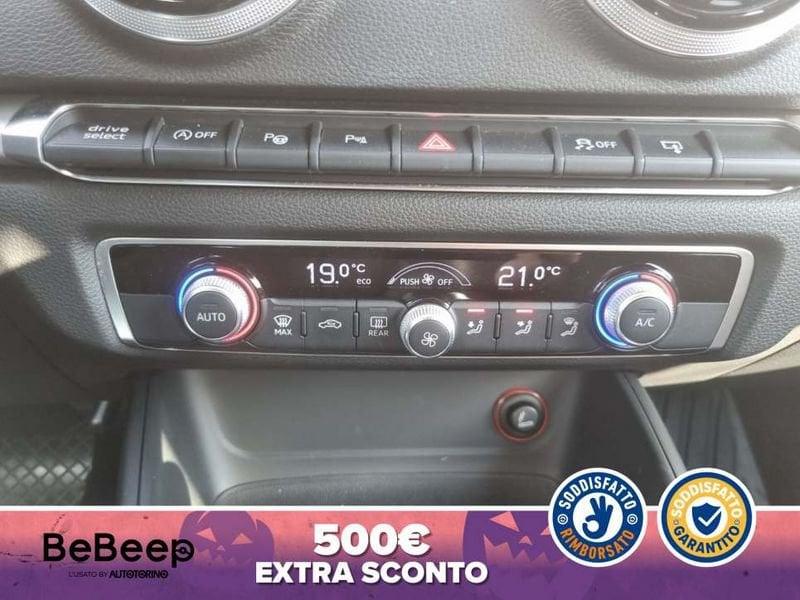 Audi A3 SPORTBACK 1.6 TDI AMBIENTE 110CV S-TRONIC E6