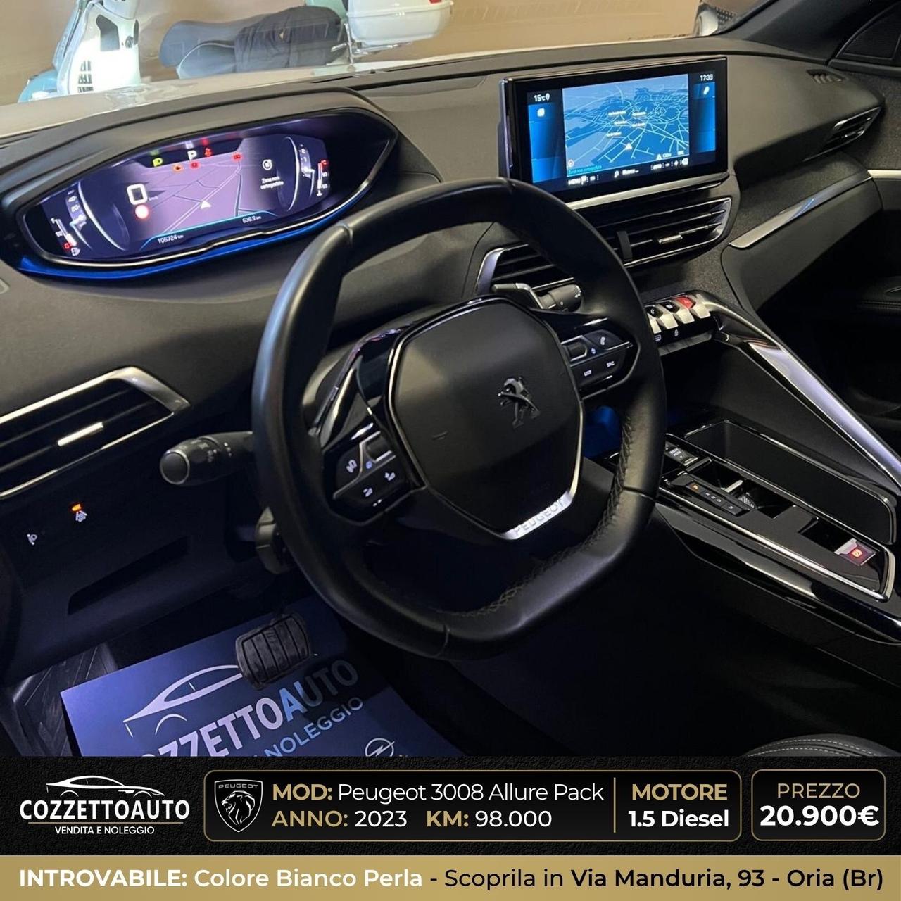 Peugeot 3008 Bianco Perla EAT8 Allure Pack