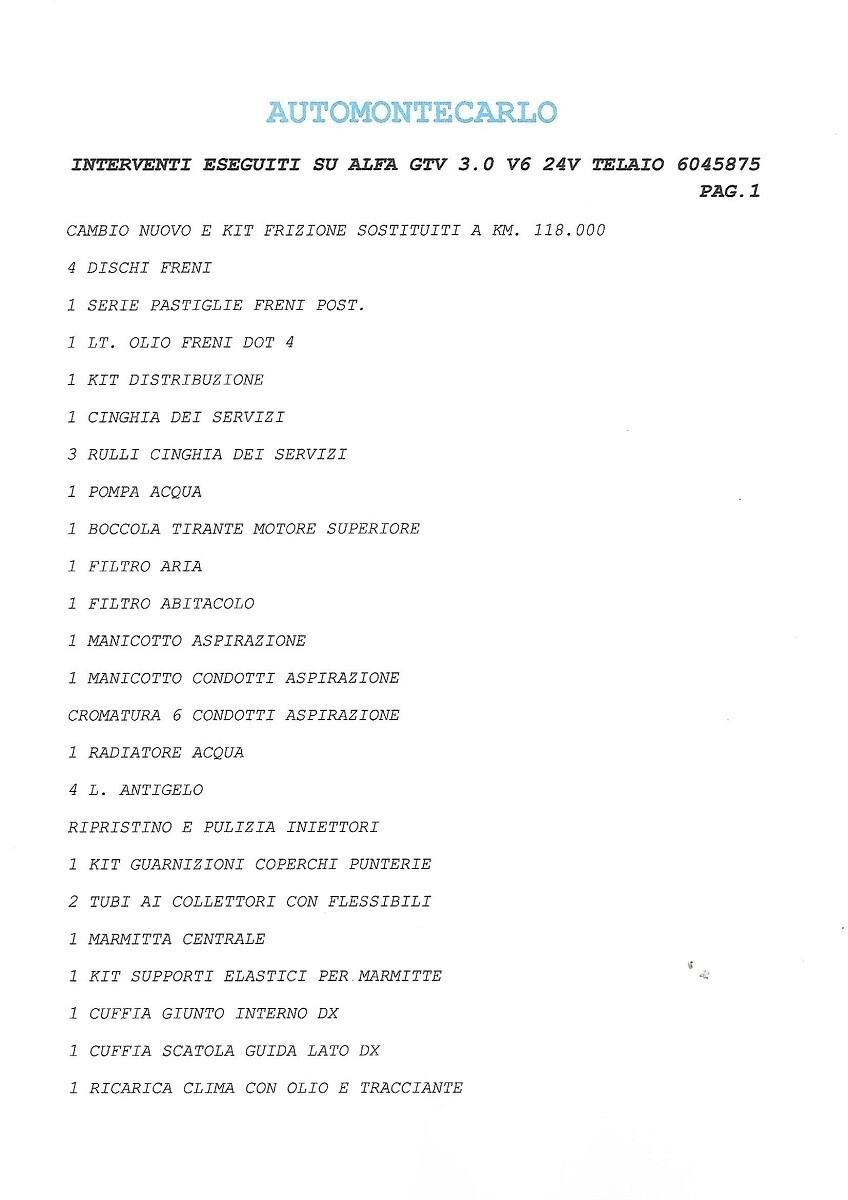 Alfa Romeo GTV 3.0i V6 24V cat L