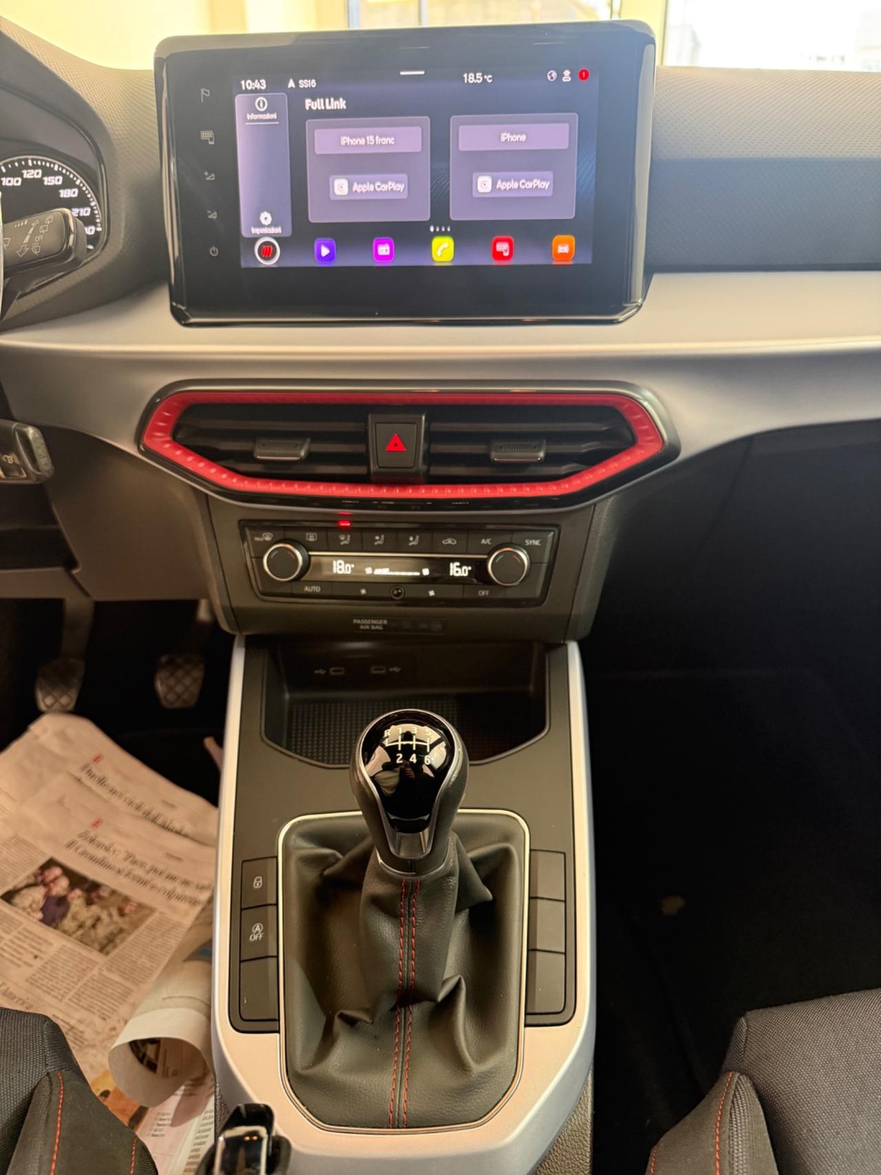 Seat Arona 1.0 tgi FR 90cv NAVI,APPLE CARPLAY,FULL LED,KM CERTIFICATI SEAT,SENSORI PARCHEGGIO