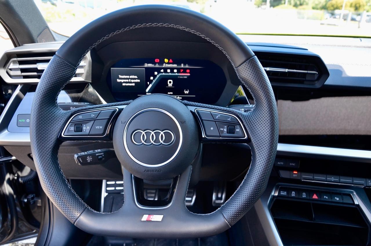 AUDI A3 SPORTBACK 35 1.5 TFSI S-LINE INT+EXT 150cv, GARANZIA UFF AUDI, UNICOPROP, UFF ITALIANA, SERVICE AUDI, EURO 6D, TETTO, 18", PERMUTE