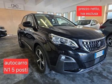 Peugeot 3008 1.5 bluehdi 130cv AUTOCARRO N1 5 POSTI VAN