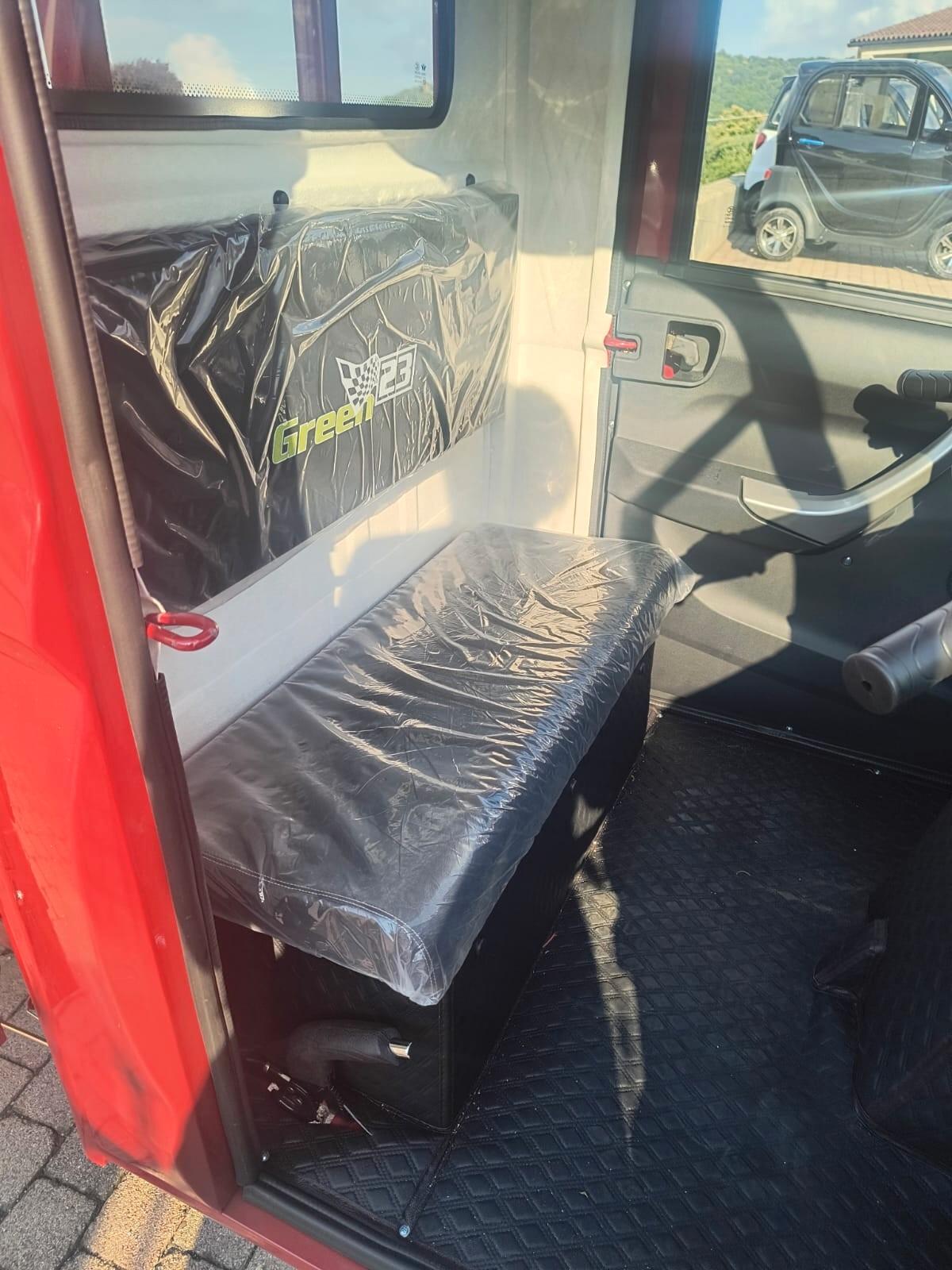 MOTOCARRO ELETTRICO CABINATO CASSONE RIBALTABILE