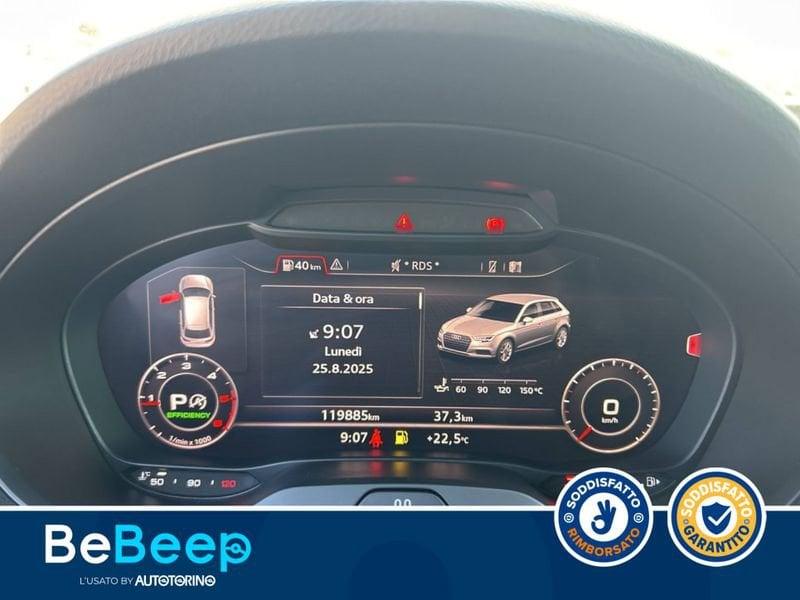 Audi A3 SPORTBACK 30 1.6 TDI ADMIRED 116CV S-TRONIC