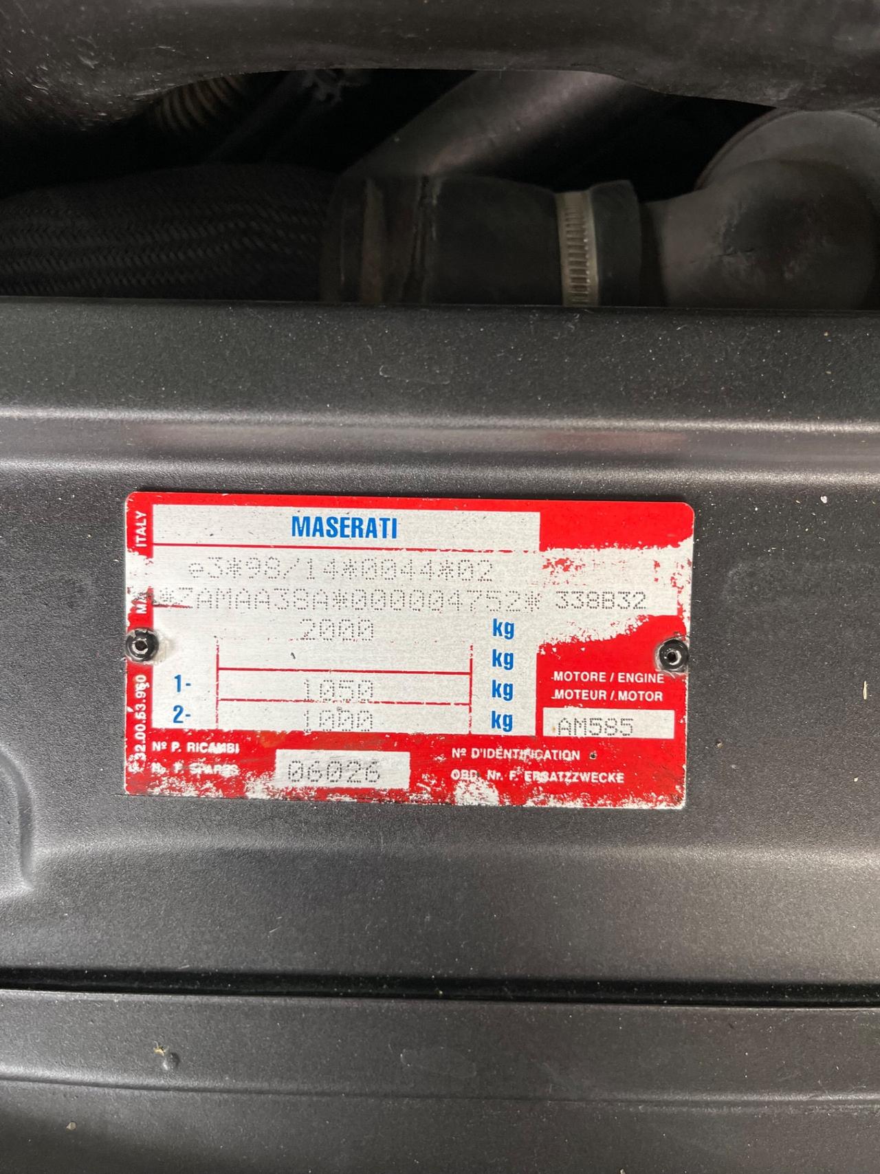 Maserati GT 3.2 Assetto Corsa ASI 34/56 PERMUTE RATE