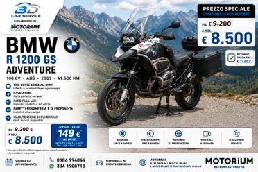 Bmw R 1200 GS Adventure DAKAR | TRIS BORSE ORIGINALI FARO ANT. A LED NAVI 4 FARETTI PROFONDITA'