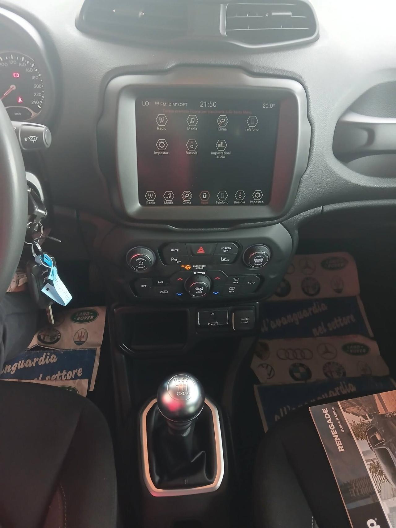 Jeep Renegade 1.6 Mjt 130 CV Limited km 54400 radar monitor GARANZIA PREZZO REALE