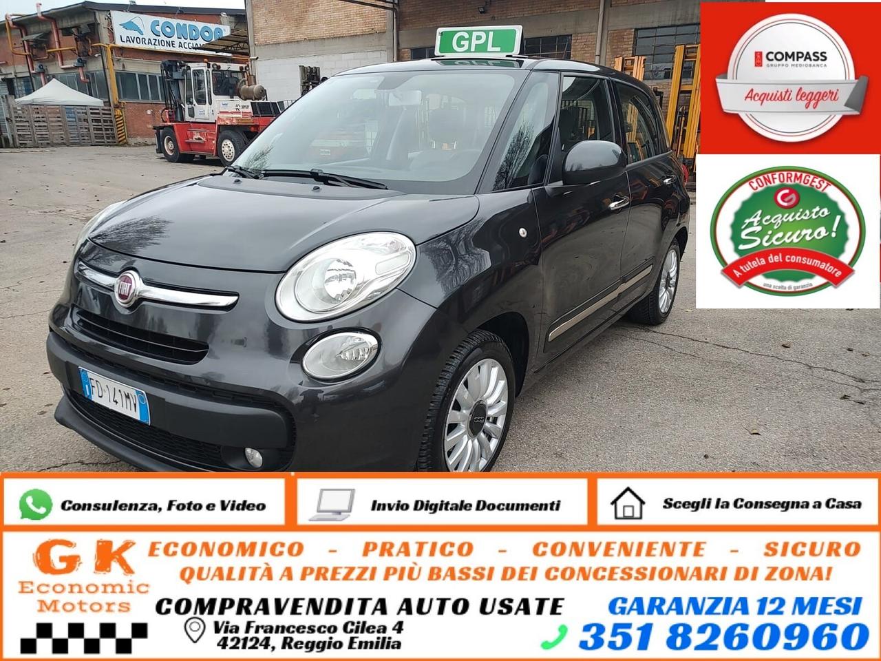 Fiat 500L 1.4 95 CV Pop Star, BENZ\GPL, EURP 6B, GARANZIA L.12 MESI, OK NEOPATENTATI