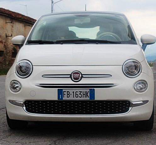 Fiat 500 1.2 Lounge 34000 KM PARI NUOVO 8 GOMME INVERNALI \ESTIVE TETTO PANOR. CLIMA RADIO CERCHI LEGA
